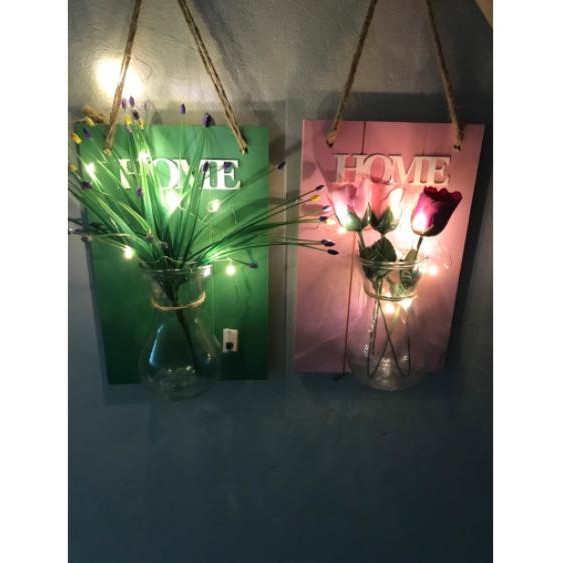 [ MUA 2 COMBO TẶNG 1 CÀNH HOA 3 BÔNG ]Bình hoa thủy tinh treo tường lọ hoa thủy tinh trang trí nhà cửa, spa, cửa hàng