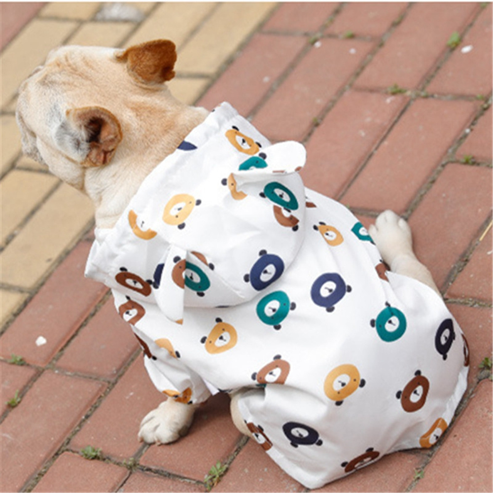 MENGXUAN Welsh Corgi Dog Raincoat Bichon Pet Products Dog Clothes Schnauzer Pug Clothing French Bulldog Poodle Puppy Coat Rain Jacket