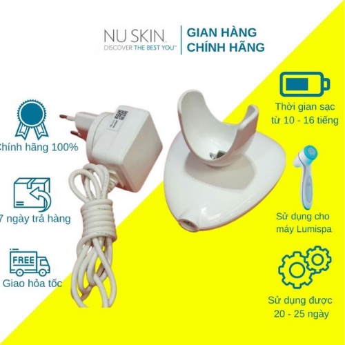 Sạc máy rửa mặt Lumispa Nuskin chính hãng