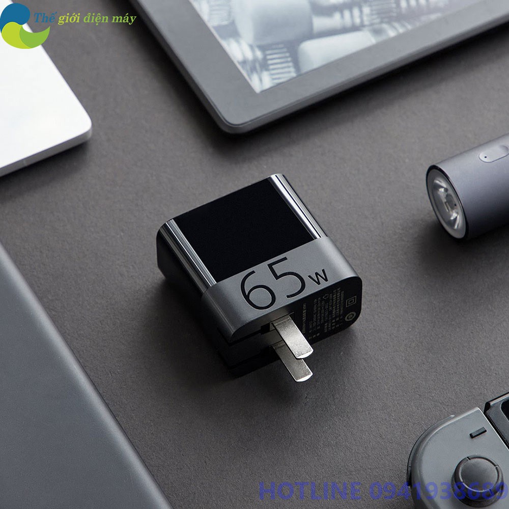 Củ sạc nhanh PD Xiaomi ZMI HA712 65W 1 cổng USB Type C - Shop Thế Giới Điện Máy