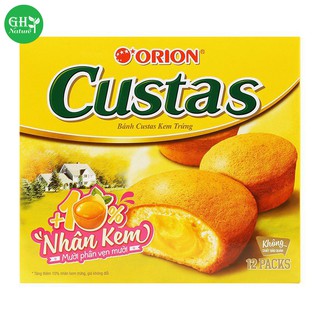 Bánh Orion custas kem trứng 12 gói