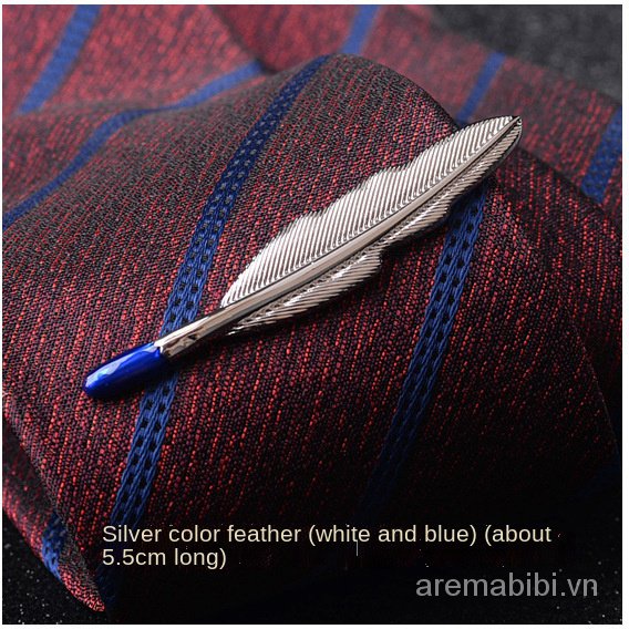 Kẹp cà vạt họa tiết màu vàng thời trang sang trọng cho nam