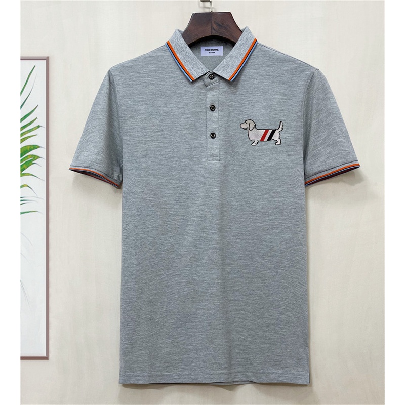 Áo Thun polo Tay Ngắn Thêu Hình Chú Chó Dễ Thương TH0M BR0WN 2022