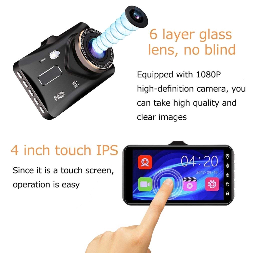 Máy Quay Hành Trình Bt100 Màn Hình 4.0 Inch 1080p Cho Xe Hơi | BigBuy360 - bigbuy360.vn