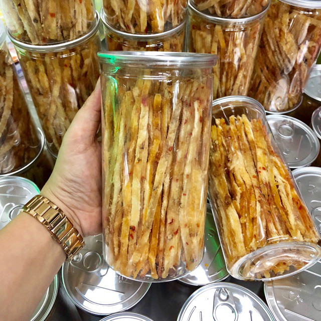 Khô cá thiều sợi loại 1 hũ 250g mềm ngon