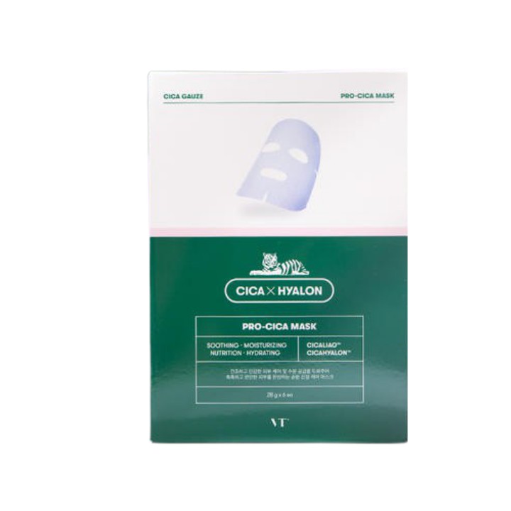 06 Miếng Mặt Nạ Dưỡng Ẩm Gấp 2 Lần VT | VT Pro-Cica Mask (Cosmetic)