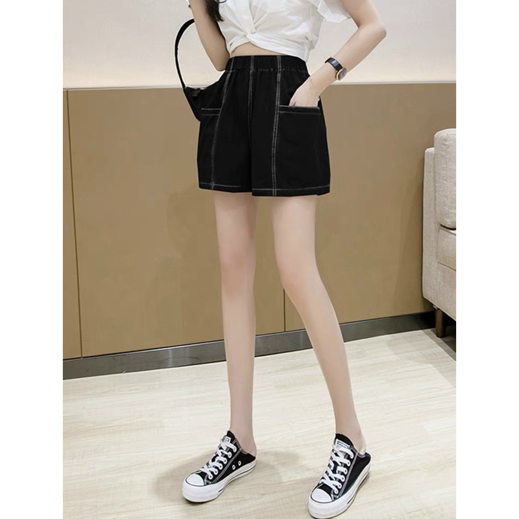 [ KÈM VIDEO ]Quần short nữ lưng thun chỉ nổi đơn giản dễ phối đồ xịn xò mẫu mới về [kèm video mộc]