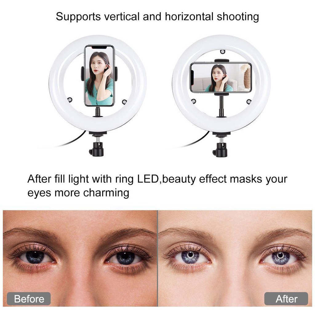 BTLIMER Đèn LED Hình Tròn 11.8 inch 30cm Hỗ Trợ Live Streaming Live Streaming