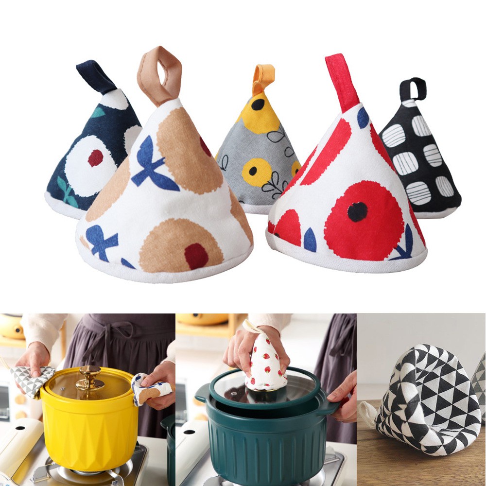 Găng Tay Nhấc Nồi Bằng Vải Cotton Cách Nhiệt