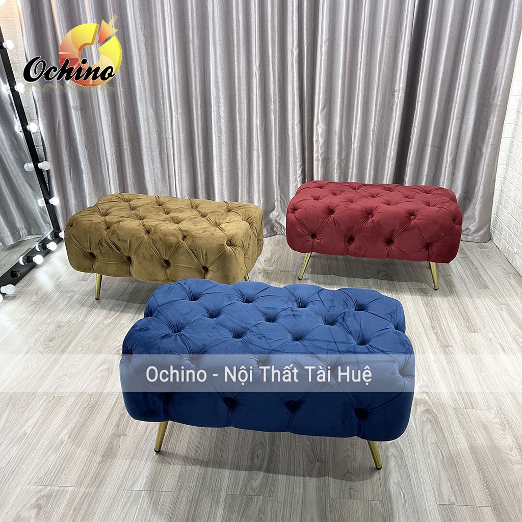 Ghế Dài Ngồi chờ, ghế Sofa Dài Phòng Ngủ NHún cổ điển Sang Chảnh dài 80 cm ( Ảnh Thật và Video)
