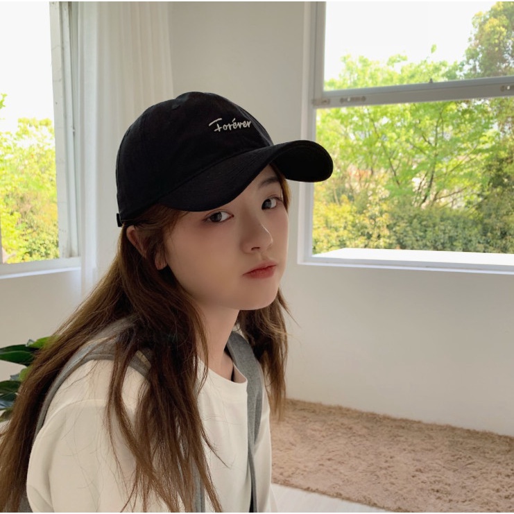 Mũ lưỡi trai nam nữ thêu chữ thời trang Ulzzang nhiều mẫu cá tính làm quà tặng mũ đôi ý nghĩa đi chơi chụp ảnh