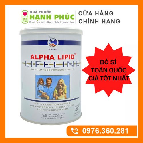 [Mã Cosday71 - 10% Đơn 150K] Sữa Non Alpha Lipid Lifeline 450G Từ New Zealand - Nguyên Mã