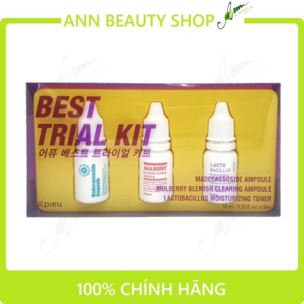 Bộ Kit Dùng Thử A'Pieu Best Trial Kit (10ml*3)