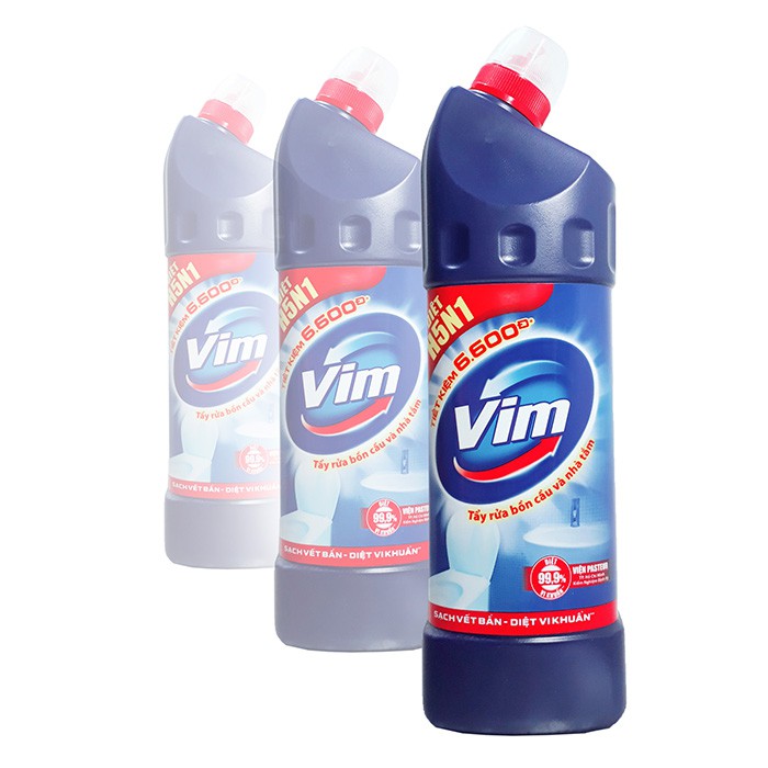 Nước Tẩy Bồn Cầu Vim Diệt Khuẩn (900ml) - Xanh