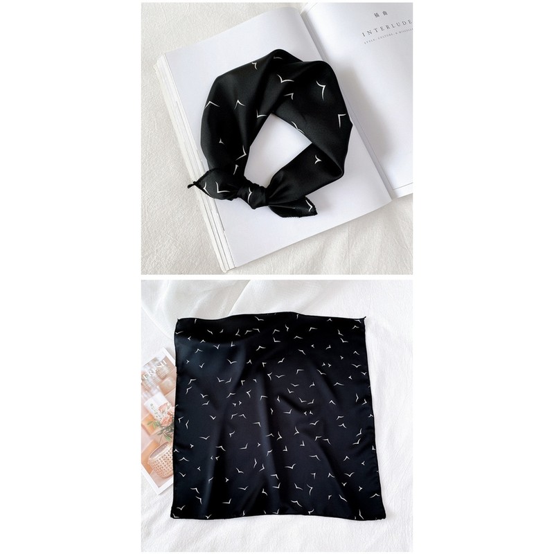 Khăn turban xinh vải satin size 50x50cm