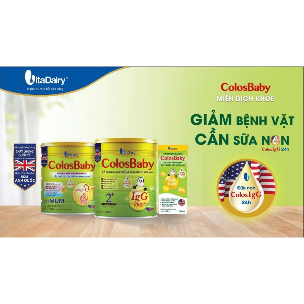 Combo 5 lon sữa bột colosbaby gold 1000igG số 0+,1+,2+ (800g)