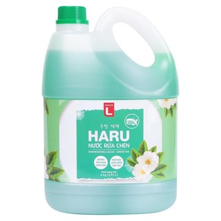 Nước rửa chén Haru hương trà xanh Choice L tiết kiệm chai 4kg