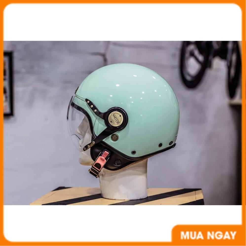 MŨ BẢO HIỂM 3/4 BULLDOG POM [TẶNG KÈM KHÓA SỐ ĐA NĂNG]_Phuotarmor