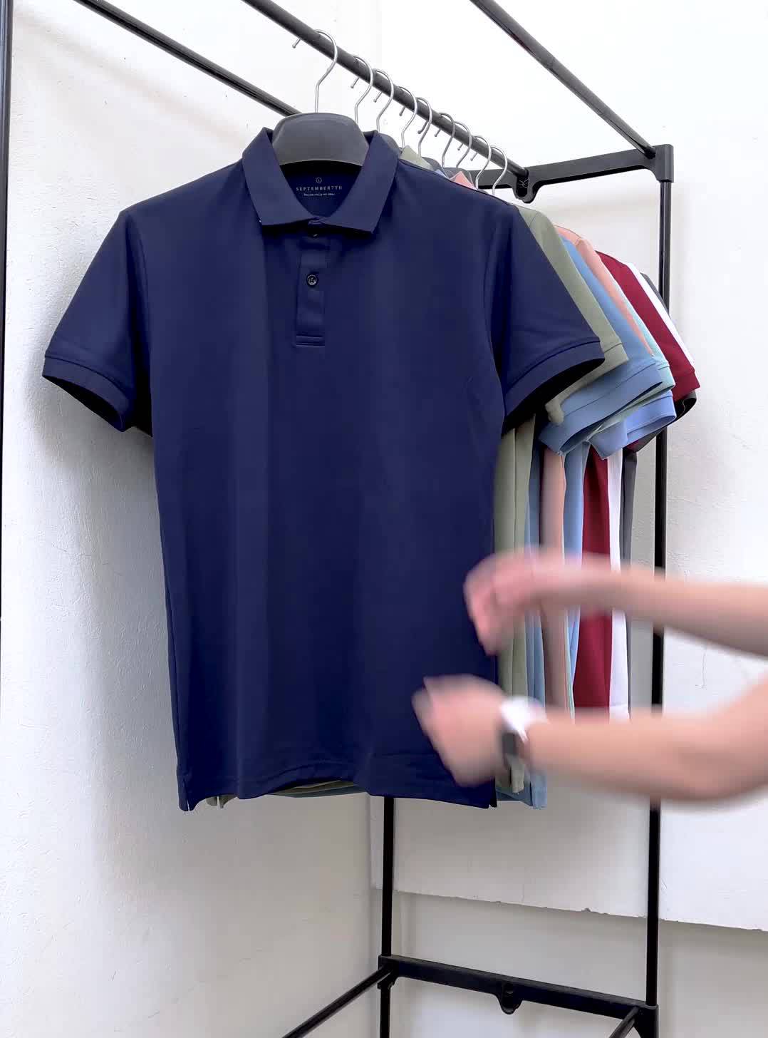 Áo thun Poly Polo September 7th chính hãng cao cấp, mát mịn ôm vừa đẹp, phom dáng Hàn Quốc basic, slimfit | BigBuy360 - bigbuy360.vn