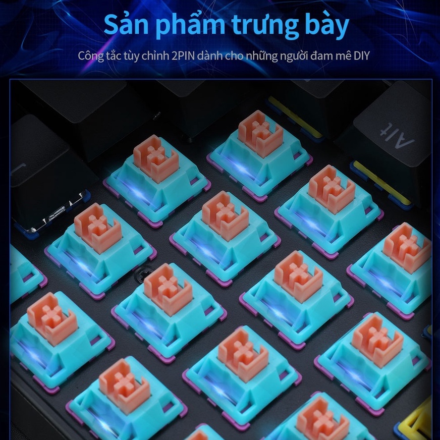 Set 24 công tắc REDRAGON BULLET A113 SMD RGB 3PIN tương thích với bàn phím cơ MX