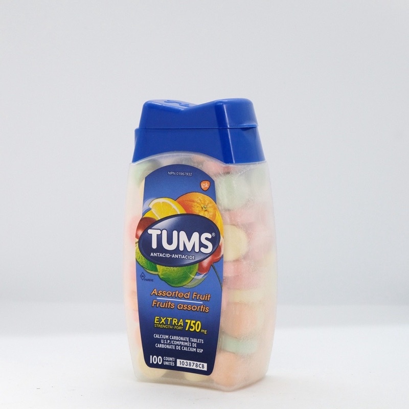 (chính hãng Mỹ ) kẹo Tums 100 viên hỗ trợ tiêu hoá dạ dày