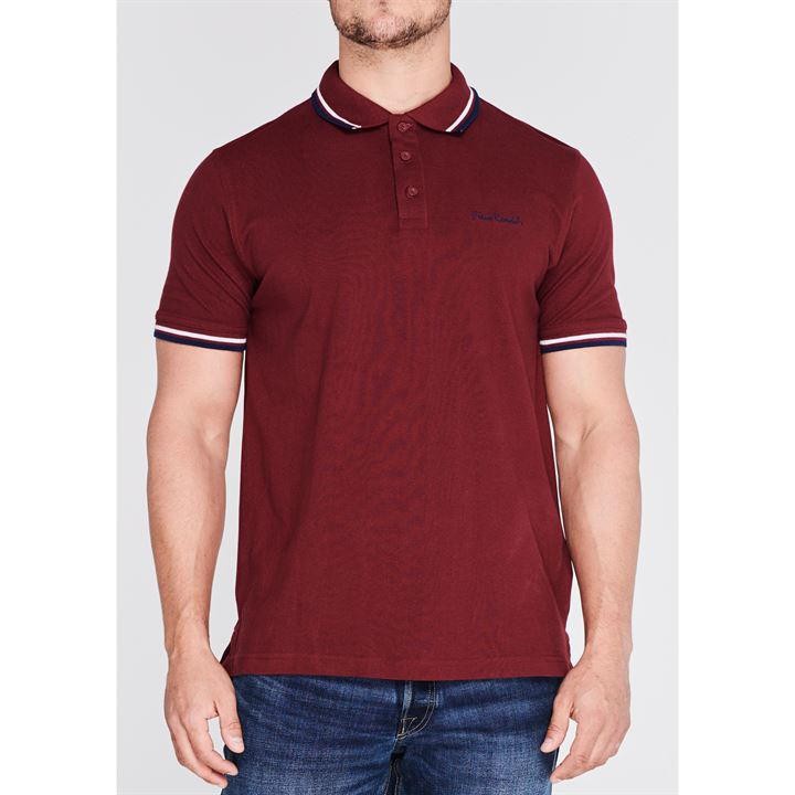 [ ORDER ] Áo Thun Nam Pierre Cardin Polo Tipped Burgundy