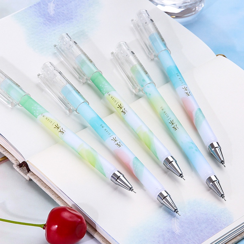 Bút Bi Mực Đen Ngòi 0.5mm Thiết Kế Đơn Giản Dễ Thương Cho Học Sinh