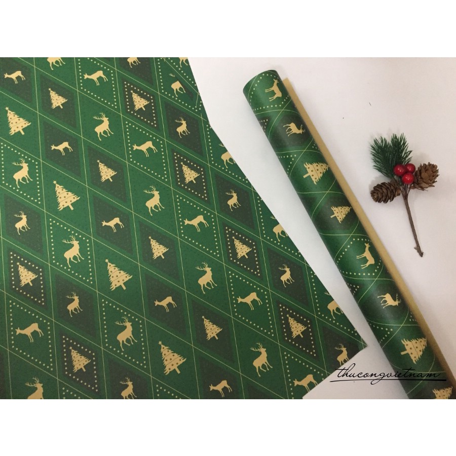 Giấy Kraft cao cấp Giáng sinh 50*70