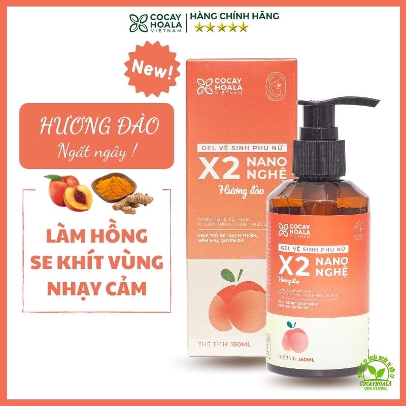 Dung Dịch Vệ Sinh Phụ Nữ Gel Vệ Sinh Vùng Kín X2 Nano Nghệ An Toàn Giảm Viêm Ngứa Cho Mẹ Sau Sinh -150ml