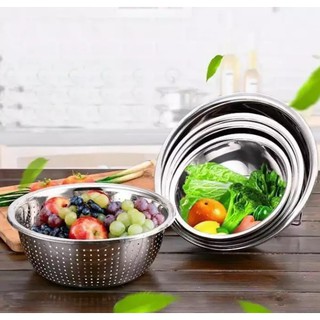 SET 5 RỔ CHẬU INOX ĐA NĂNG