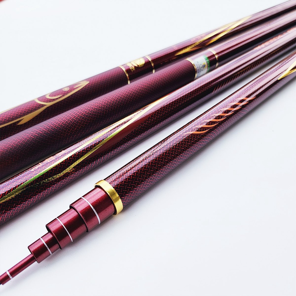 Cần Câu Tay Vị Thần Biển Cả 8H Cần Câu Đài Câu Đơn Carbon Xoắn X Tặng Kèm Ngọn Phụ