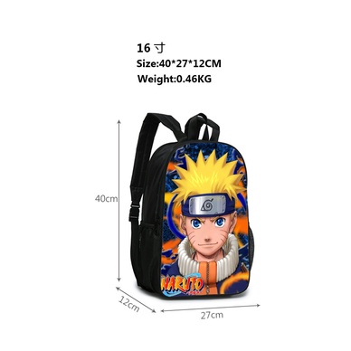 Balo Naruto balo nữ đi học nam Anime Ba Lô Đi Học Hai Mặt Họa Tiết Anime Naruto Sasuke Dành Cho Bé Trai Và Bé Gái