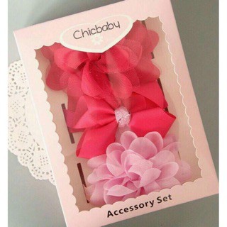 Set Băng đô Chicbaby kèm hộp cho bé gái / Băng dô turban / Băng dô vuong mien