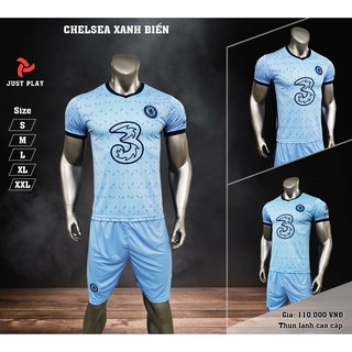 [RẺ VÔ ĐỊCH] Bộ Quần Áo Bóng Đá Thể Thao Chelsea Da 2021