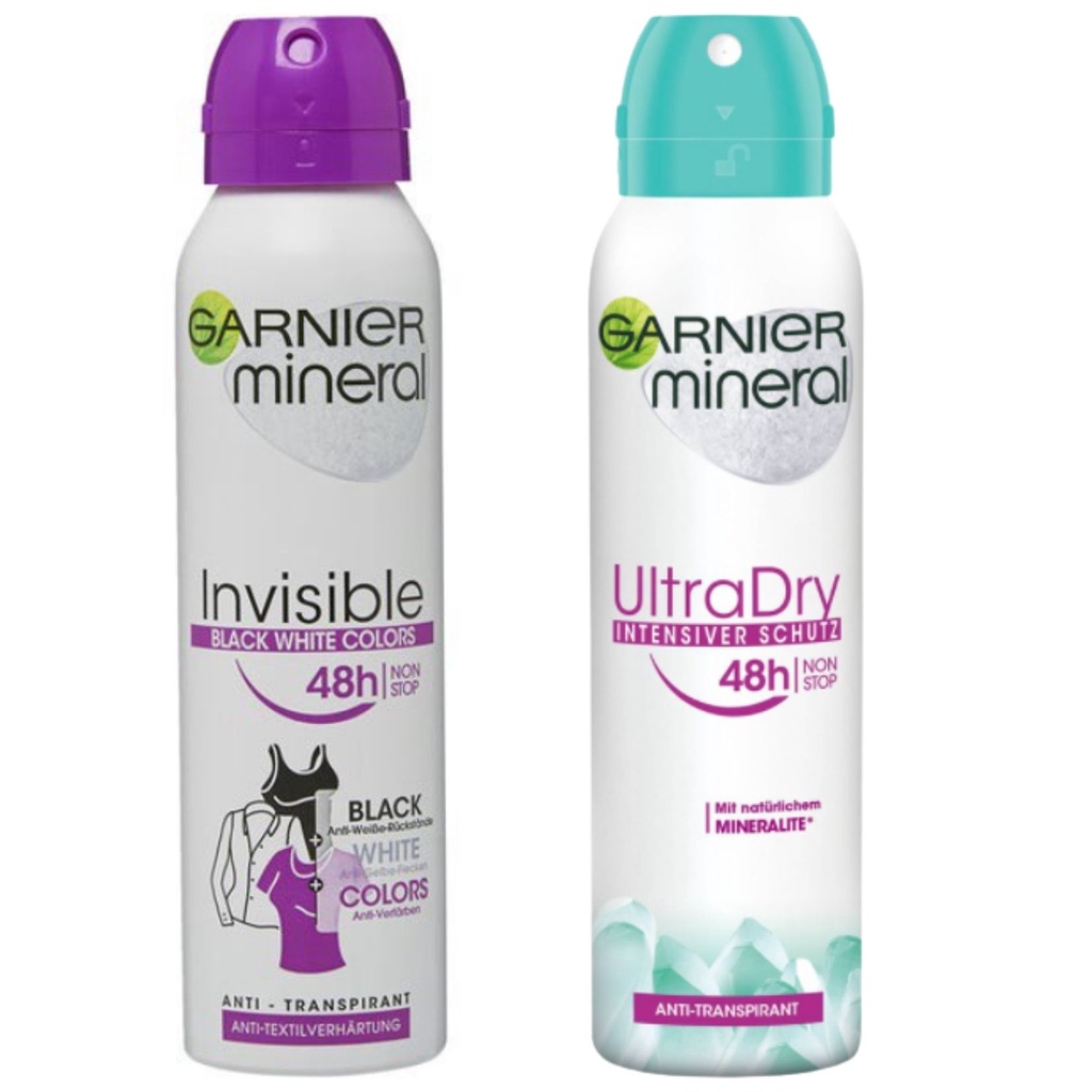 Xịt khử mùi cơ thể nam nữ Garnier Đức 150ml chống mồ hôi, khô thoáng 48h - Shop Viloet
