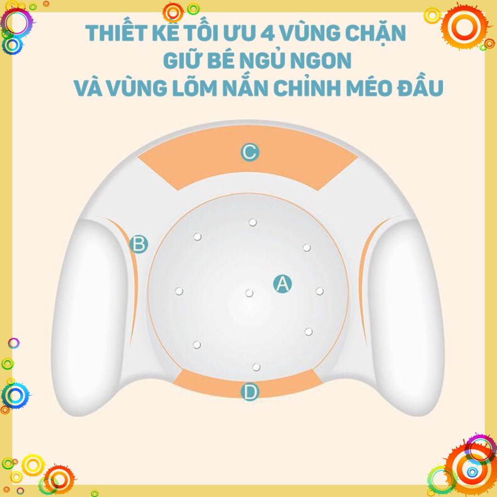 Gối Cao Su Non Babymoov Chống Méo Đầu Cho Bé