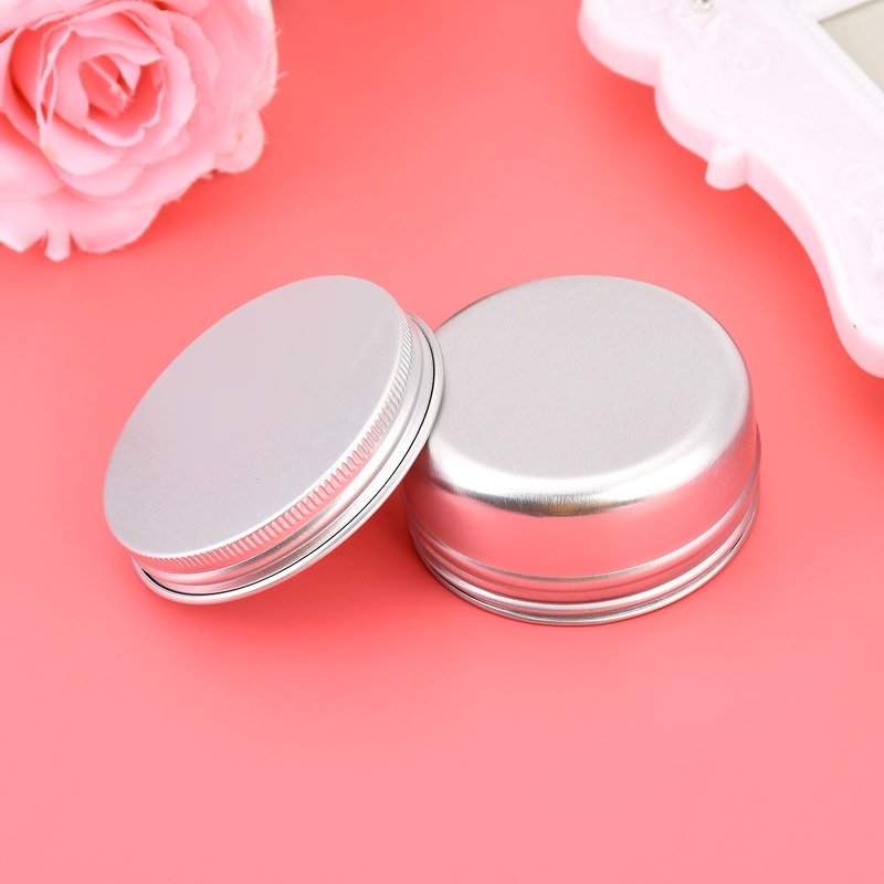 Hũ Thiếc Nhôm Rỗng Tròn 50Ml Đựng Mỹ Phẩm DIY Có Nắp Vặn Tiện Lợi CR1