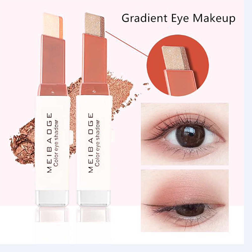 Phấn Mắt Dạng Thỏi CLEOES Hai Màu Gradient Không Thấm Nước