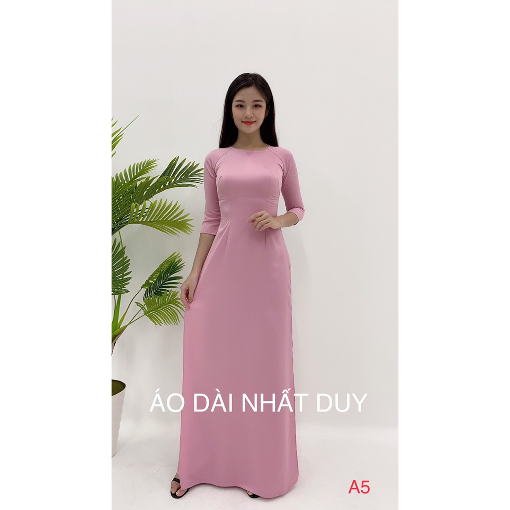 ÁO DÀI TRƠN CHẤT LỤA TÂY THI CAO CẤP. GIÁ YÊU THƯƠNG NHÂN DỊP 8/3 CHO CÁC CHỊ EM, ÁO DÀI TRUYỀN THỐNG-A5
