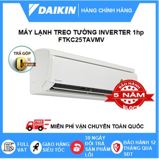 Máy Lạnh/Điều hòa Inverter Daikin FTKC25TAVMV/RKC25TAVMV 1HP