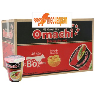Mì Omachi Xốt Bò Hầm 68g thùng 24 ly