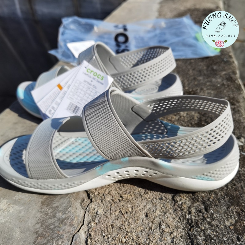 Sandal Literide New 360 ghi xanh êm nhẹ cho nữ