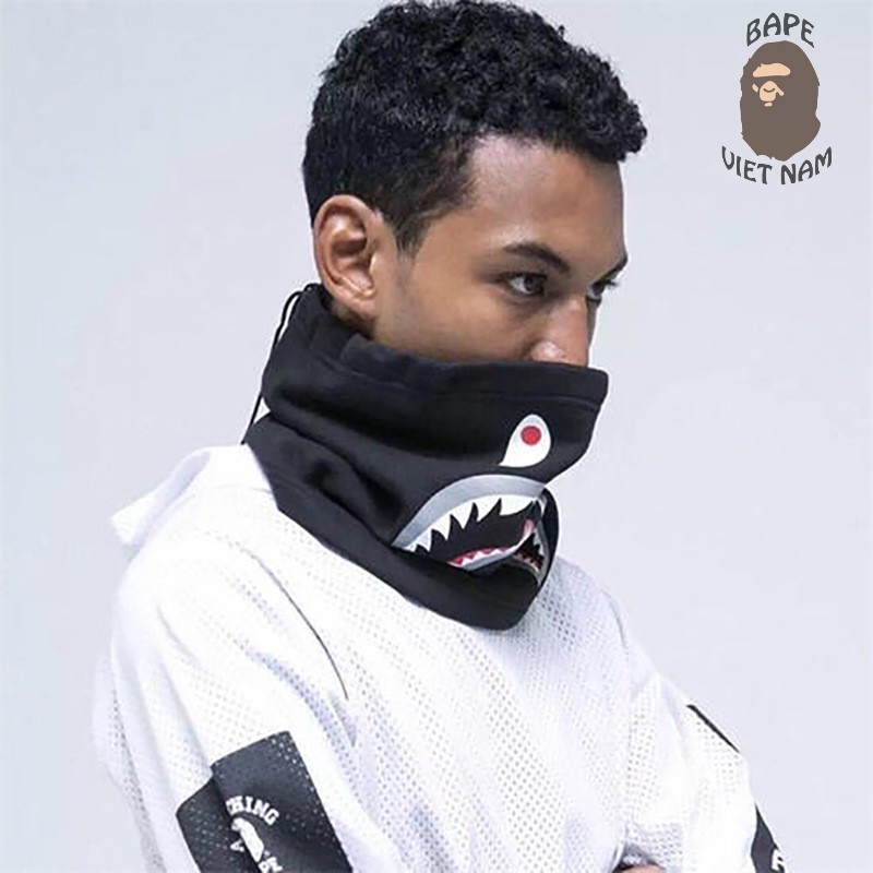 Khăn ống Bape Shark Black, Khăn trùm mặt Siêu ngầu Bape VN