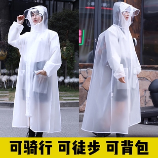 Áo mưa trong suốt thời trang có khóa kéo tiện dụng