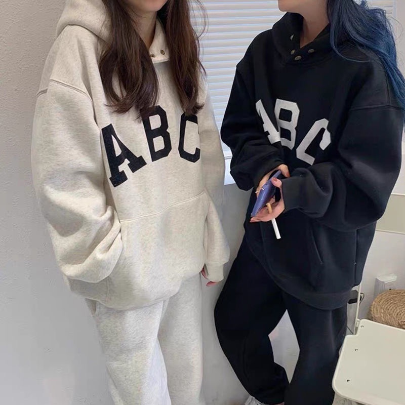 Áo Nỉ Hoodie Dài Tay ABC, Sweater Nam Nữ, Unisex - Form Rộng - Chất Nỉ Bông Dày Dặn - Hottrend 2021 | BigBuy360 - bigbuy360.vn
