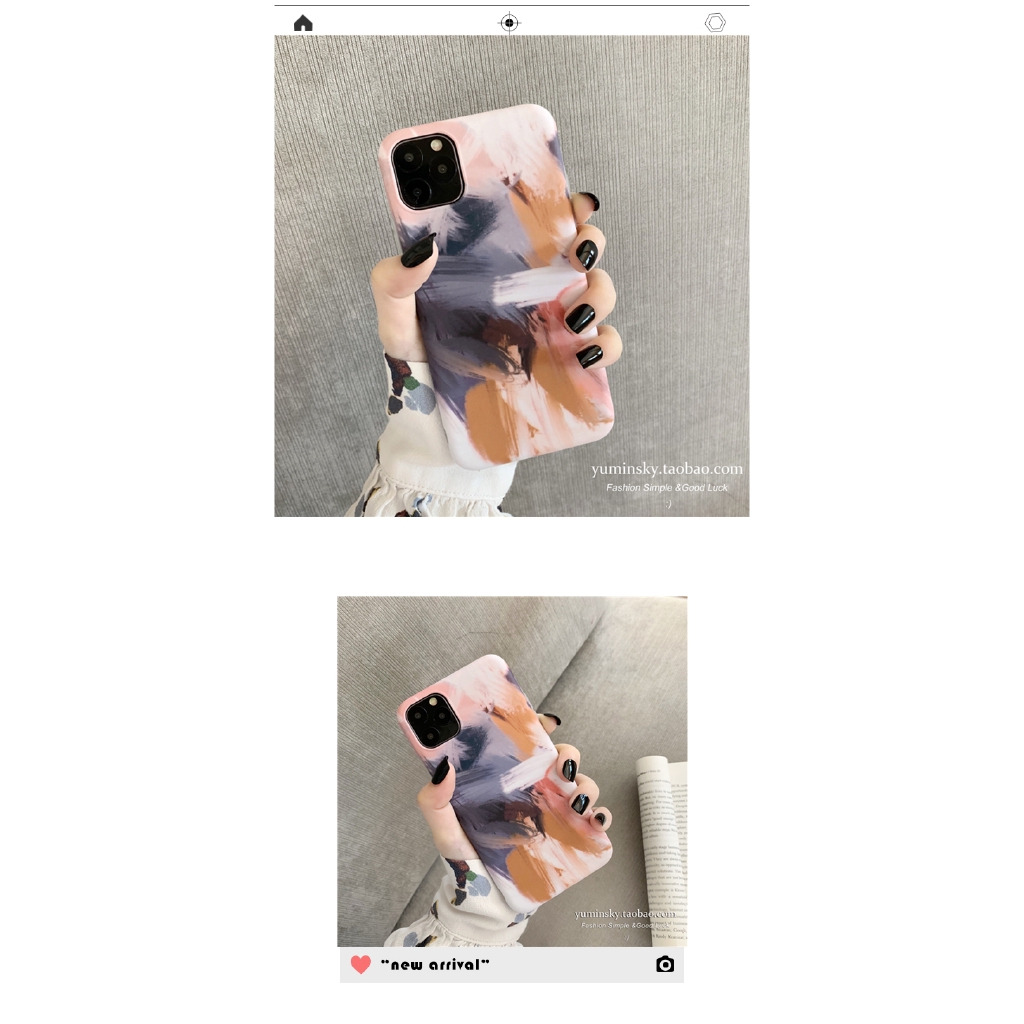 Ốp Lưng Họa Tiết Tranh Sơn Dầu Cho Iphone11Promax / Xr Apple Xs / 8 / 7plus 6s Iphone12 / 12proins | BigBuy360 - bigbuy360.vn