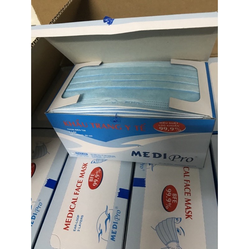 khẩu trang y tế Medipro 50 cái/ hộp