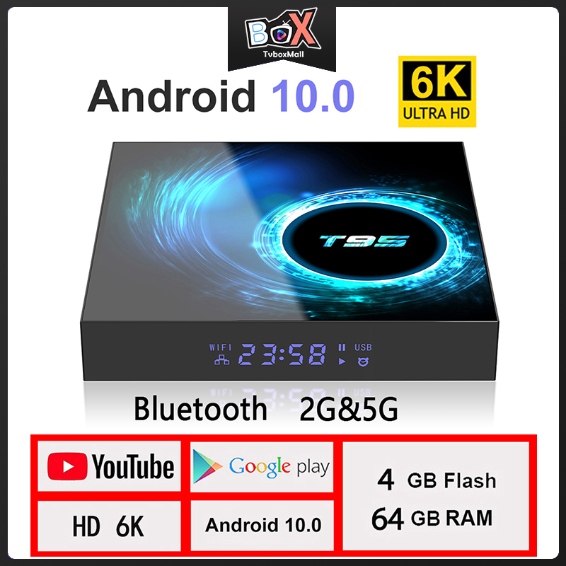 Tv Box Android 10 4g 64gb 32gb Allwinner H616 1080p H.265 4k Tv Box Android 10.0 Và Phụ Kiện