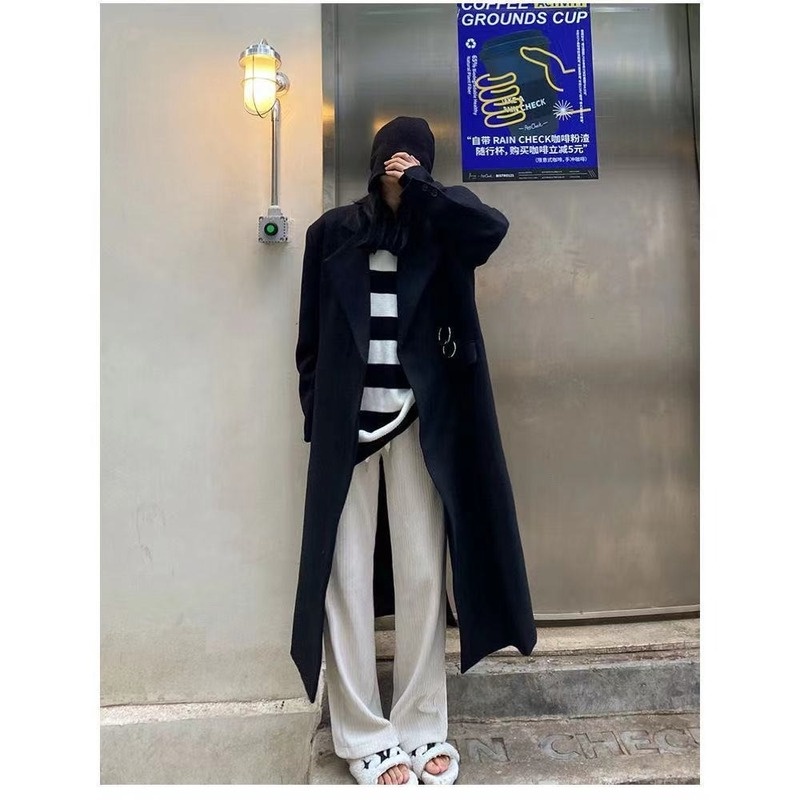 Quần nhung ống rộng lưng cao cho nữ