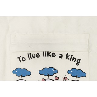 Túi vải canvas đa năng trắng